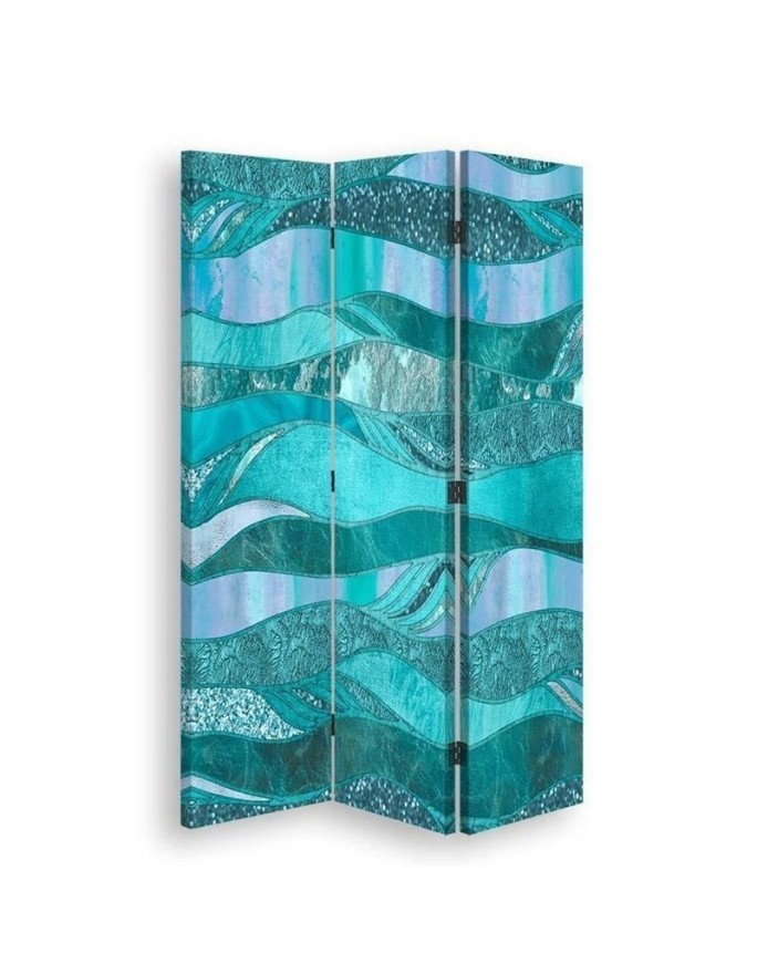 Bathroom divider - Blue patterns | FEEBY