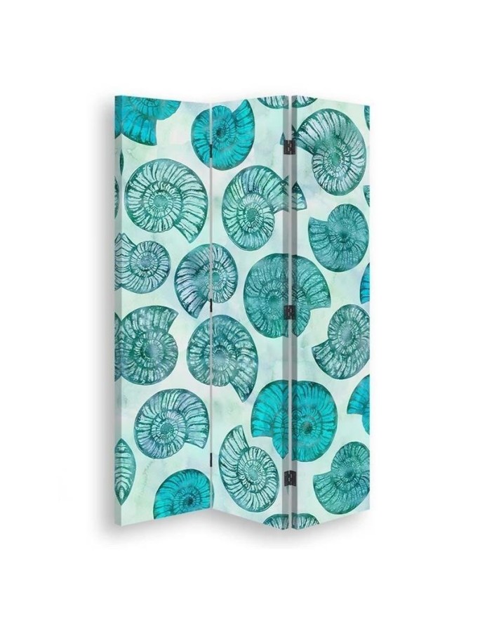 Bathroom divider - Blue snail shells | FEEBY