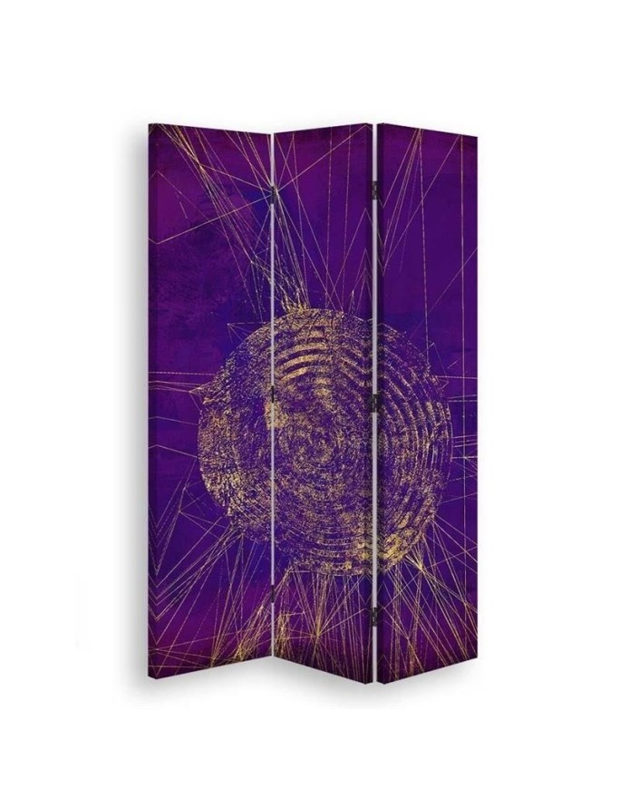 room divider - Golden circle on purple background | FEEBY
