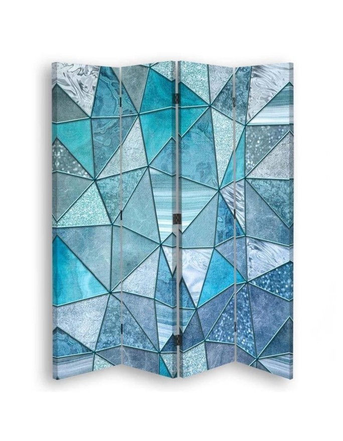 room divider - Blue geometric patterns | FEEBY
