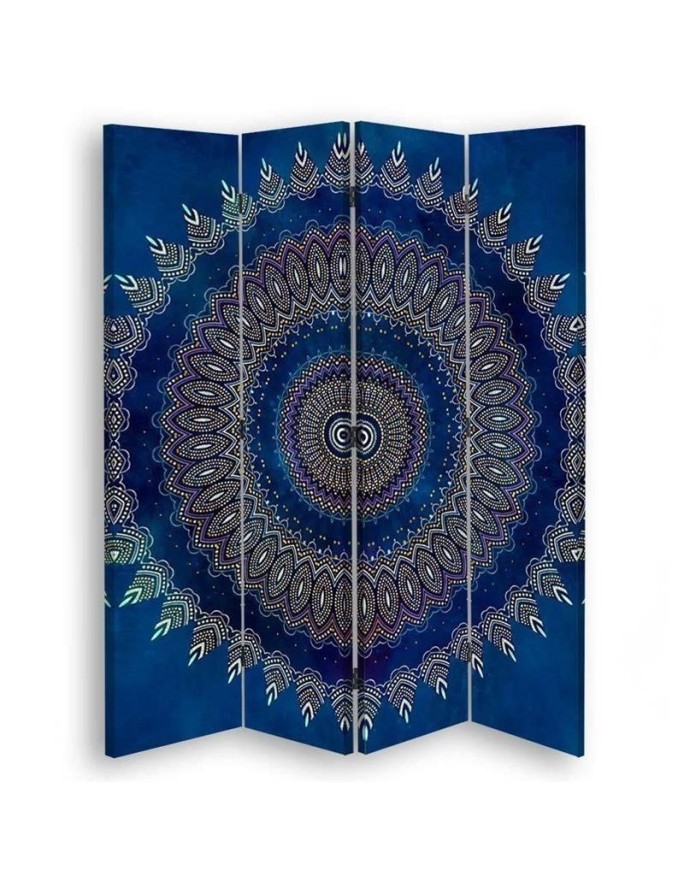 Room Divider Blue Mandala -...