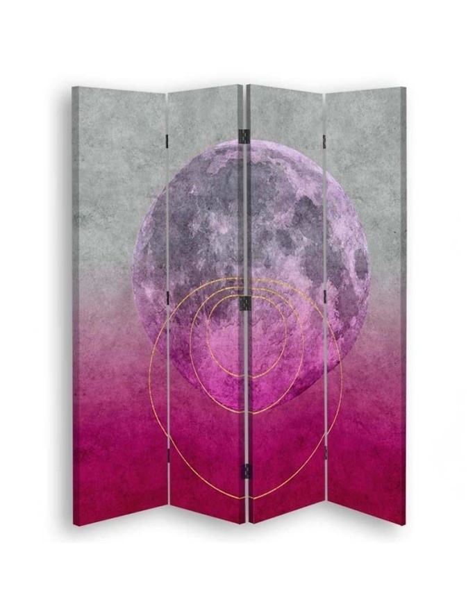 room divider - Moon on pink background | FEEBY