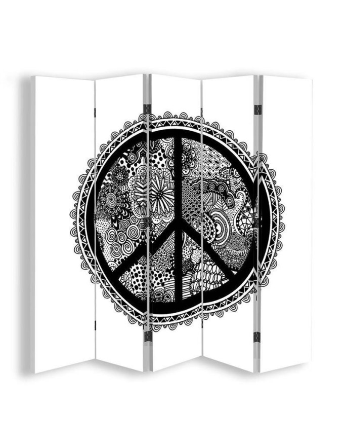 room divider - Black and white peace sign | FEEBY