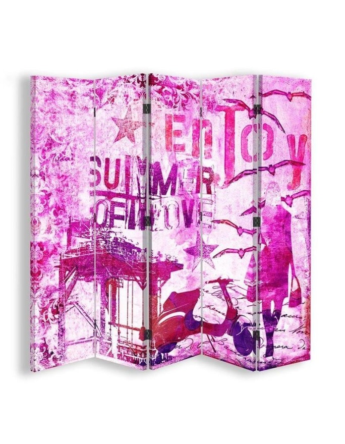 room divider - Pink holiday lettering | FEEBY