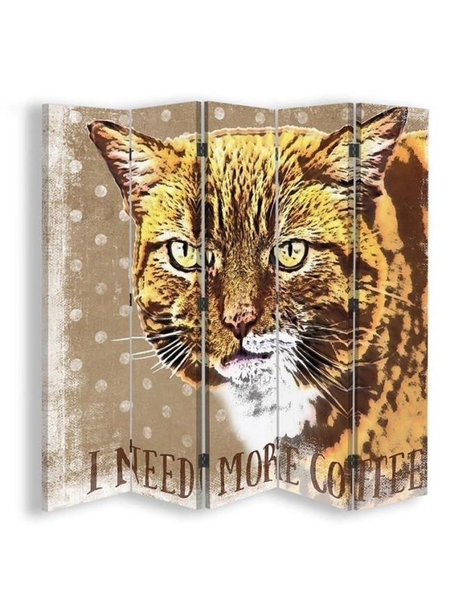 Multipart screen - Red cat | FEEBY