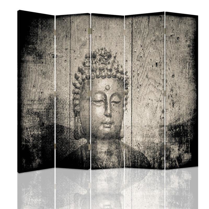 room divider - Buddha image in grey | FEEBY