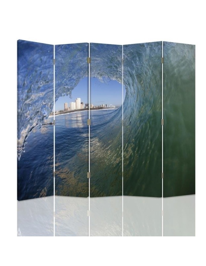 Living room divider - Wave with city view | FEEBY