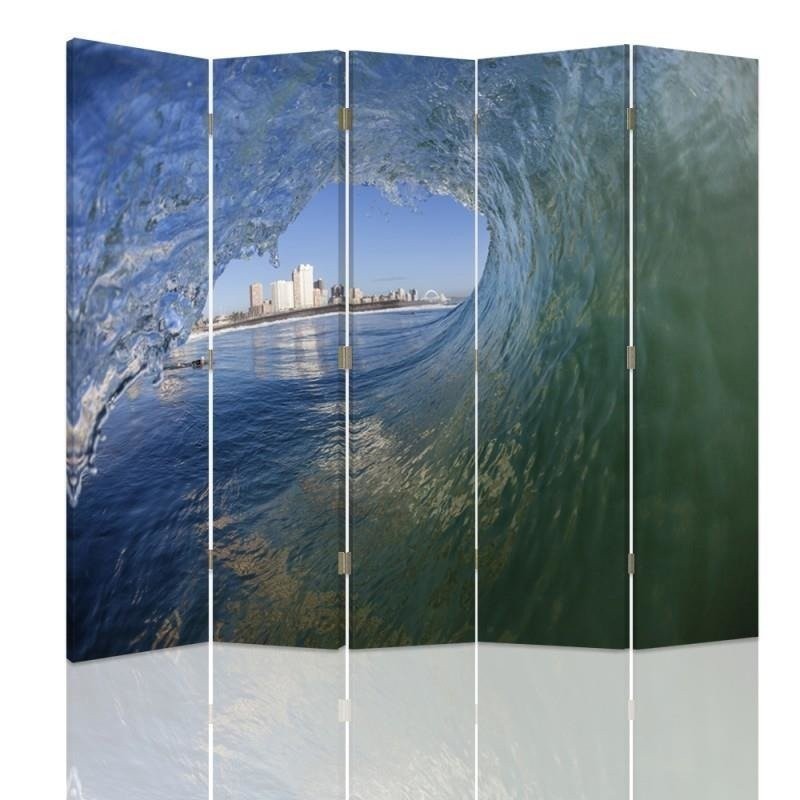 Living room divider - Wave with city view | FEEBY