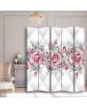 Bedroom divider - Roses on quilted texture | FEEBY