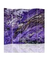 Bedroom divider - Rushing water in purple | FEEBY