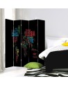 room divider - World map with captions | FEEBY
