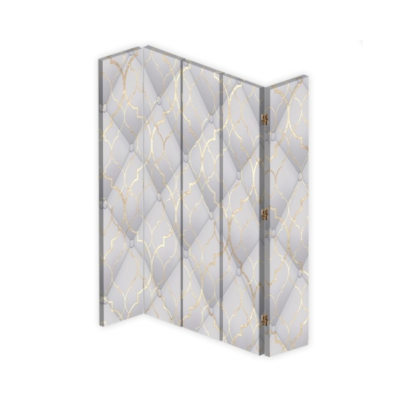 Modern room divider - Moroccan clover in grey | FEEBY