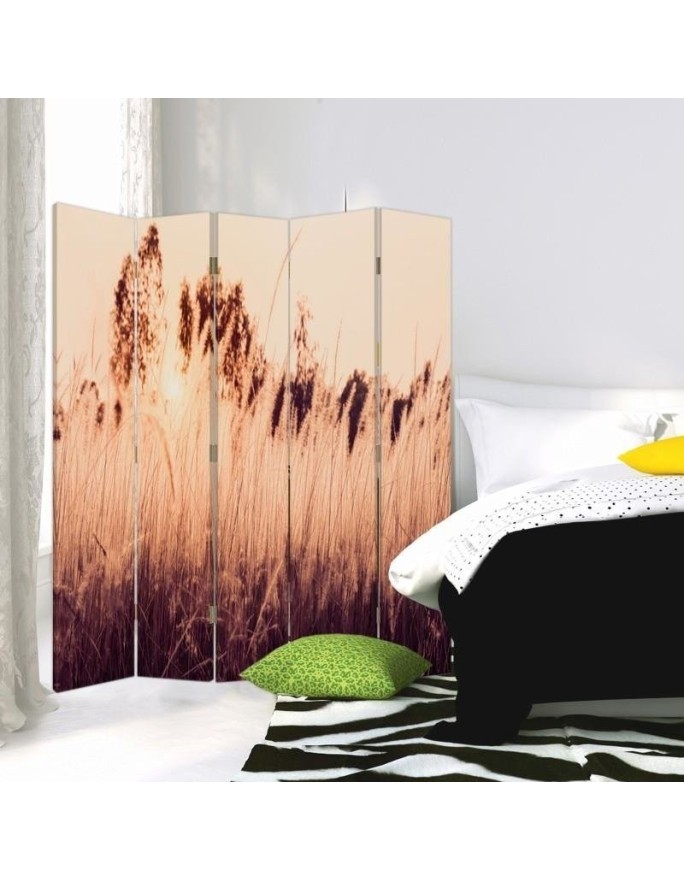 room divider - Tall grasses in sepia | FEEBY