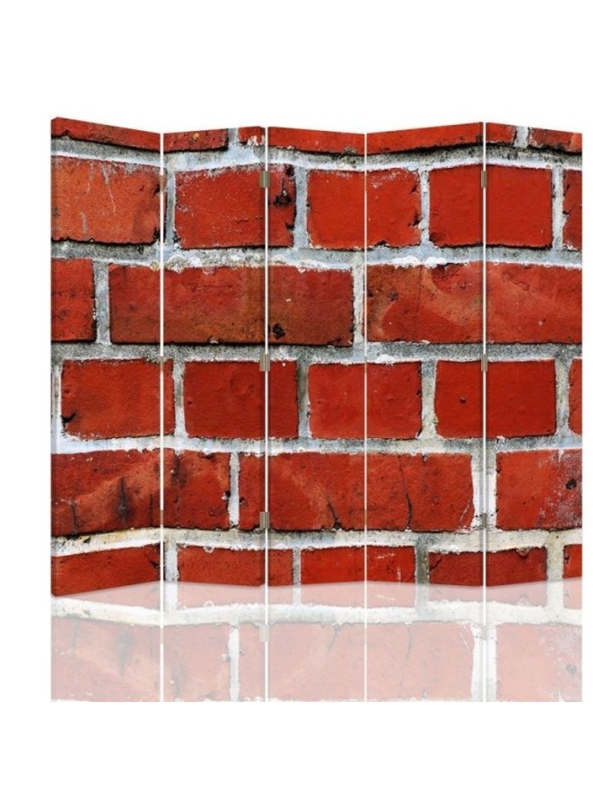 Decorative room divider - Red brick wall | FEEBY