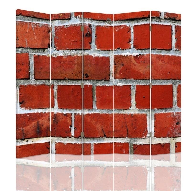 Decorative room divider - Red brick wall | FEEBY