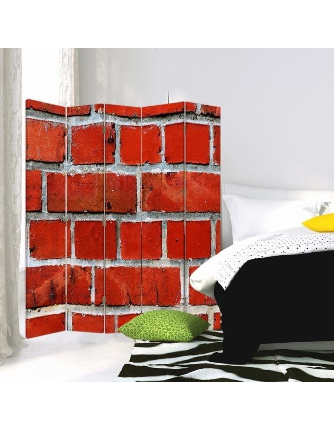 Decorative room divider - Red brick wall | FEEBY