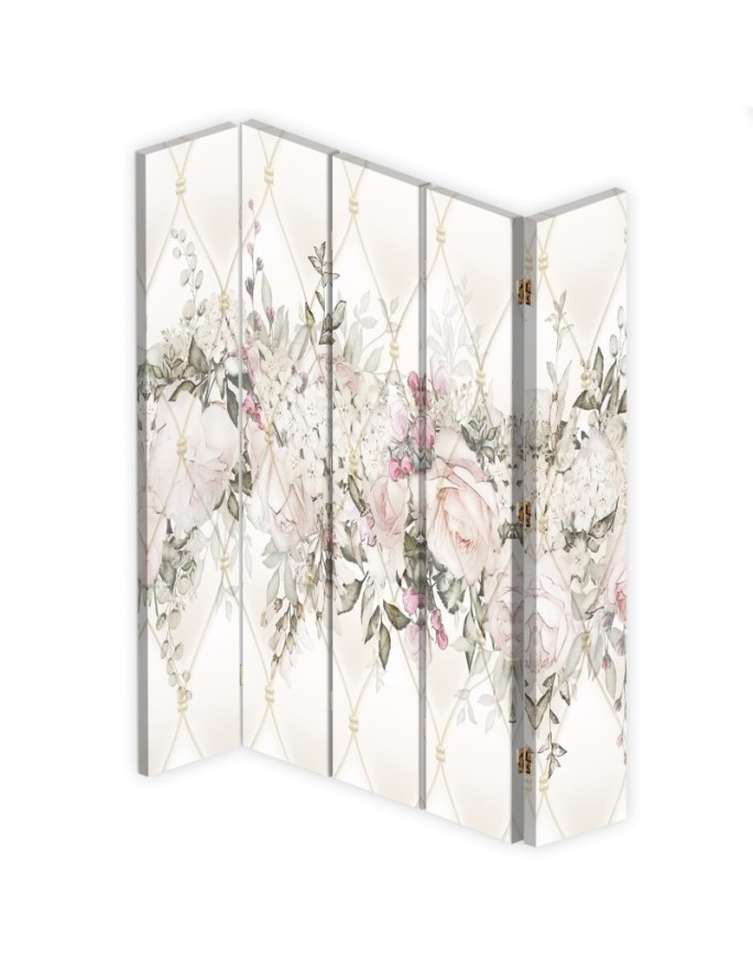 Living room divider - Pastel flowers | FEEBY
