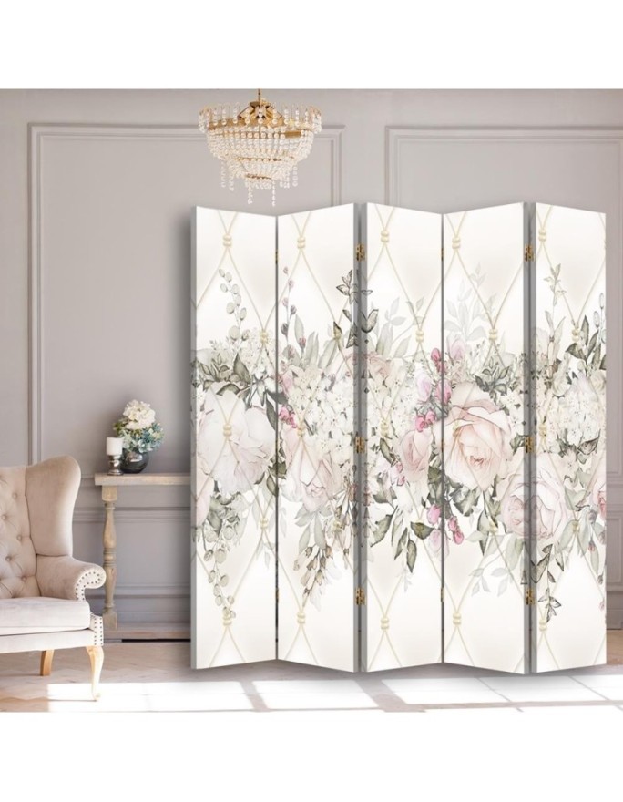 Living room divider - Pastel flowers | FEEBY