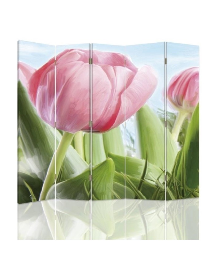 room divider - A plump pink tulip | FEEBY