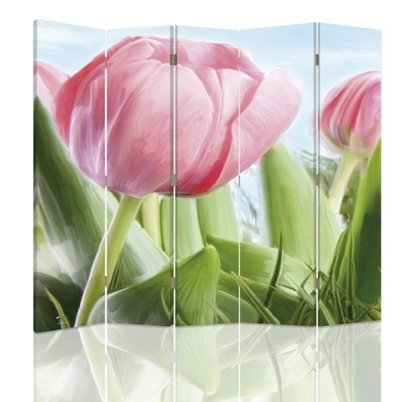 room divider - A plump pink tulip | FEEBY