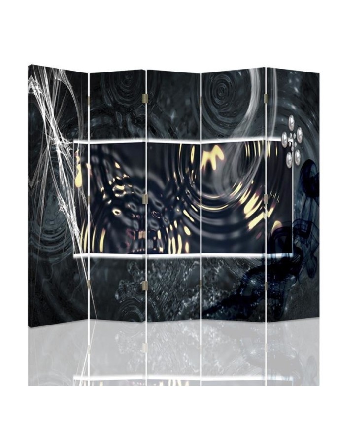 room divider - Abstraction with water circles | FEEBY