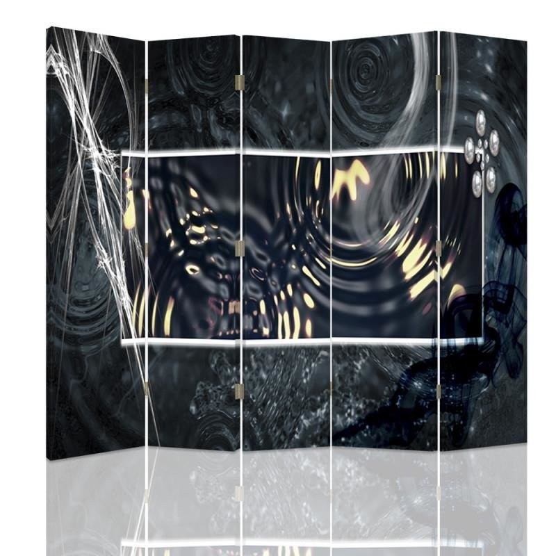 room divider - Abstraction with water circles | FEEBY