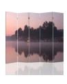 Practical folding screen - Lake in the morning | FEEBY