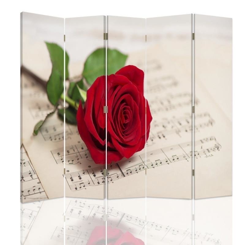Decorative screen - Rose on notes | FEEBY