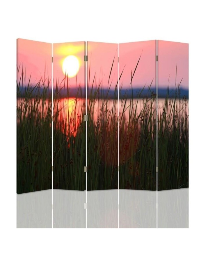 Living room divider - Sunset on the lake | FEEBY