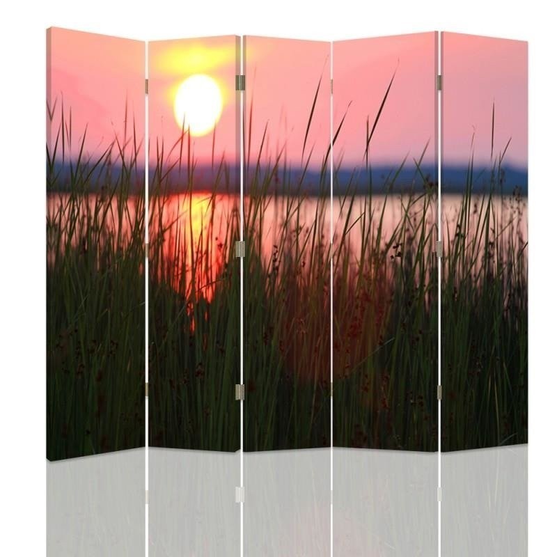 Living room divider - Sunset on the lake | FEEBY