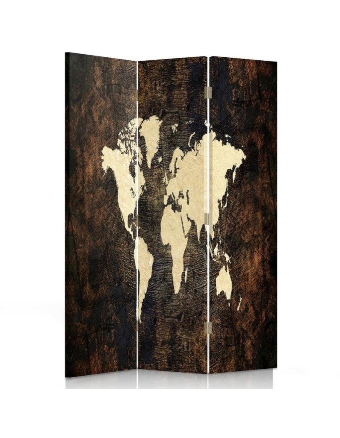 Multipart screen - World map on dark boards | FEEBY