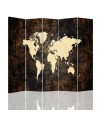 Multipart screen - World map on dark boards | FEEBY