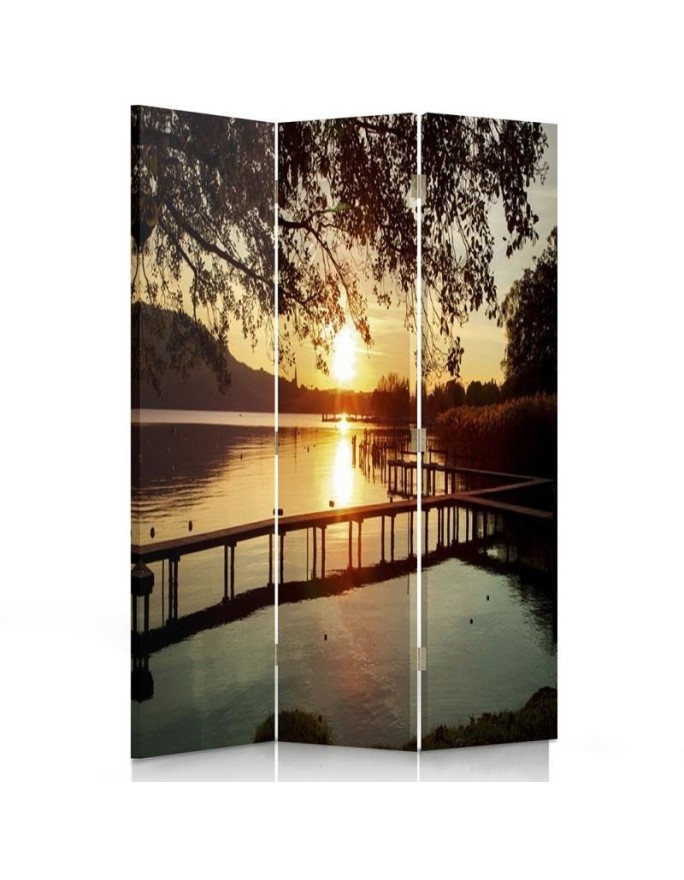 Multipart screen - Sunset on the river | FEEBY