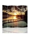 Multipart screen - Sunset on the river | FEEBY