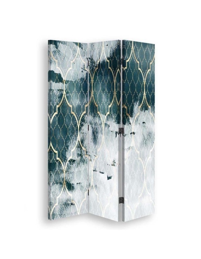 room divider - Moroccan clover in turquoise | FEEBY