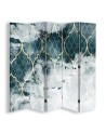 room divider - Moroccan clover in turquoise | FEEBY