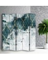 room divider - Moroccan clover in turquoise | FEEBY