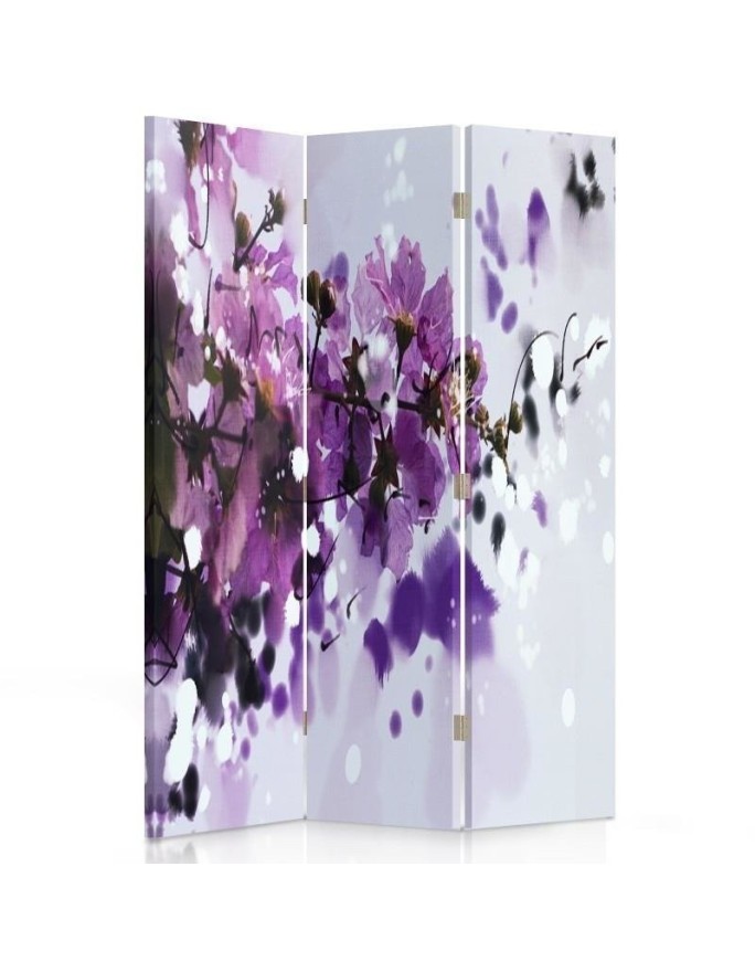 Decorative screen - Beauty of purple flowers | FEEBY