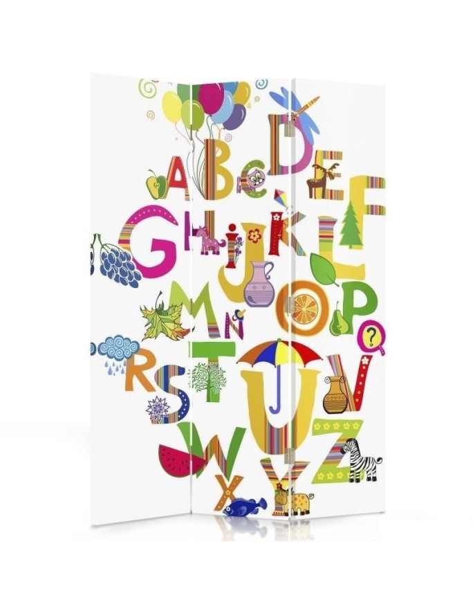 Children's room divider - Alphabet to lift the mood | FEEBY