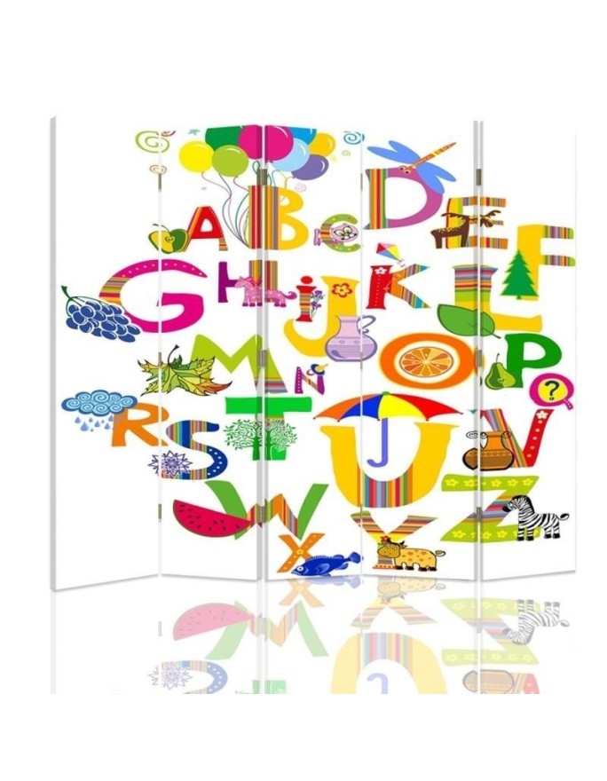 Children's room divider - Alphabet to lift the mood | FEEBY