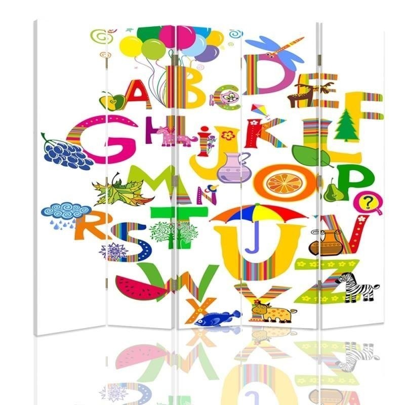 Children's room divider - Alphabet to lift the mood | FEEBY