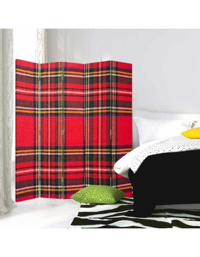 Decorative room divider - Scottish checkered | FEEBY