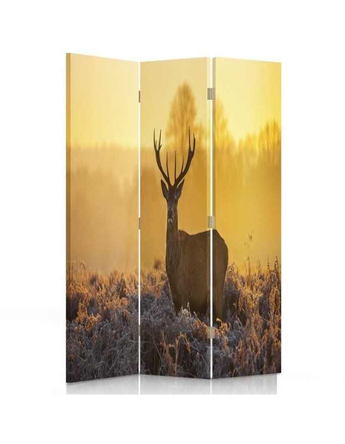 Modern room divider - Deer in the sunset glow | FEEBY