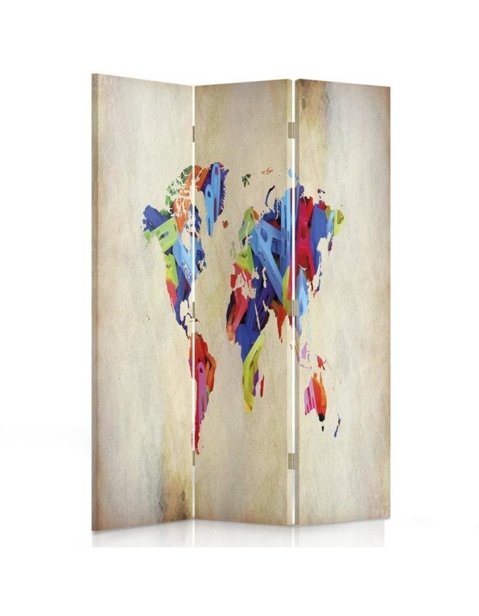 Modern screen - Coloured world map | FEEBY