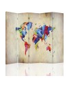 Modern screen - Coloured world map | FEEBY