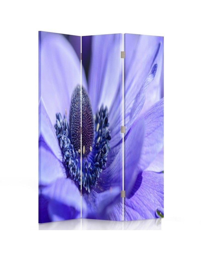 Practical double-sided screen - Heart of a purple flower | FEEBY