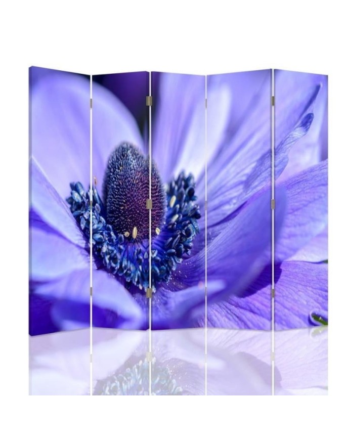 Practical double-sided screen - Heart of a purple flower | FEEBY