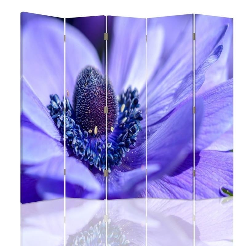 Practical double-sided screen - Heart of a purple flower | FEEBY