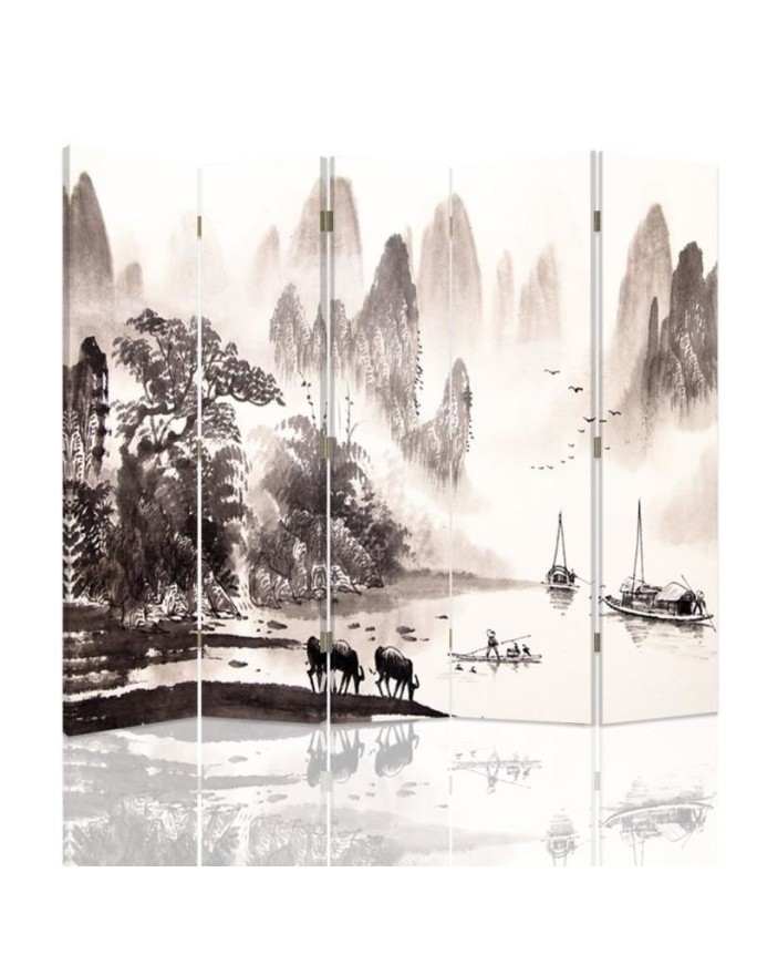Room divider - Picturesque valley landscape | FEEBY