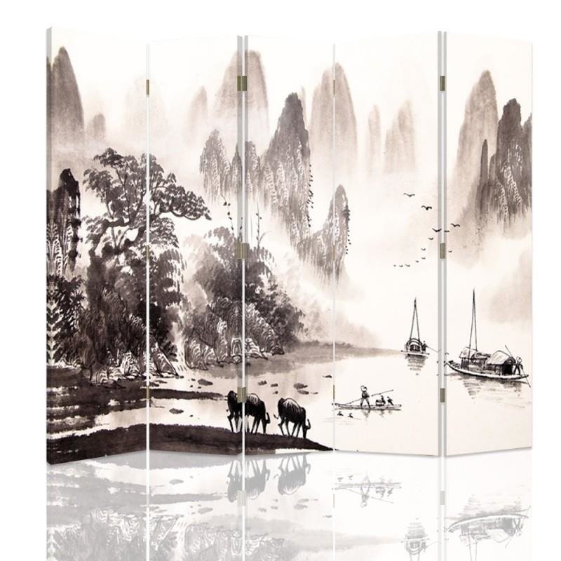 Room divider - Picturesque valley landscape | FEEBY